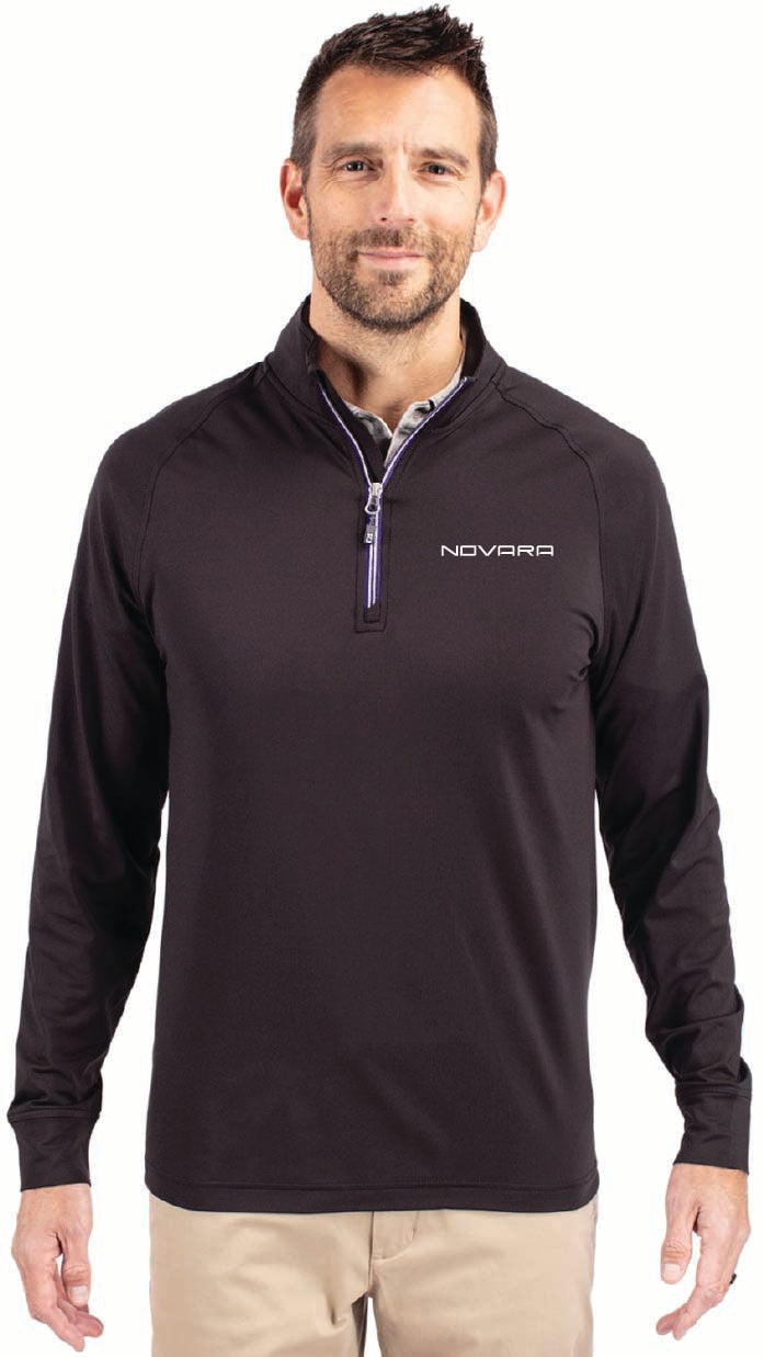 Cutter & Buck Adapt Eco Knit Stretch Recycled Mens Big and Tall Quarter Zip Pullover