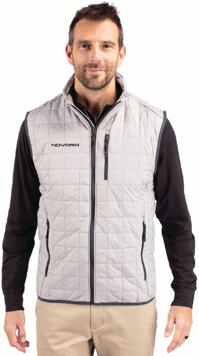 Cutter & Buck Rainier PrimaLoft Mens Big and Tall Eco Insulated Full Zip Puffer Vest
