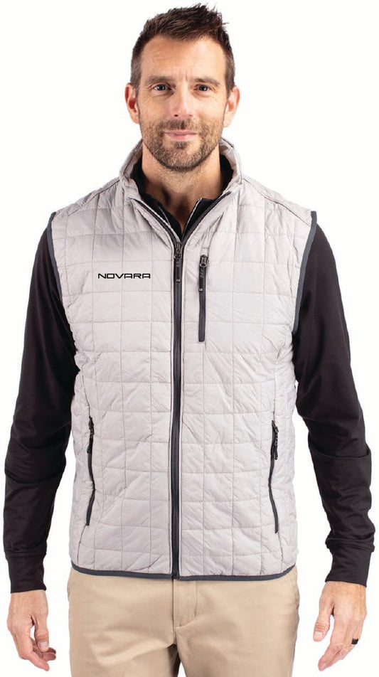 Cutter & Buck Rainier PrimaLoft Mens Big and Tall Eco Insulated Full Zip Puffer Vest