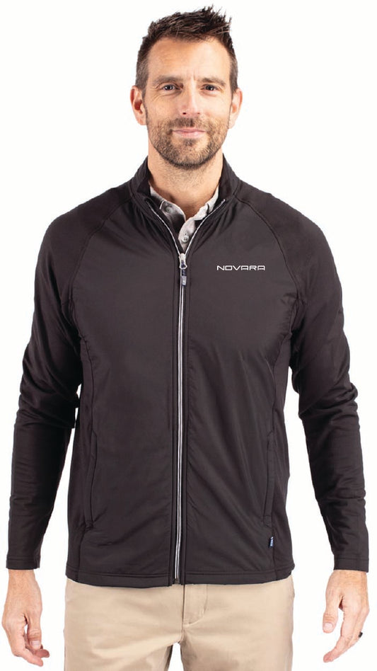 Cutter & Buck Adapt Eco Knit Hybrid Recycled Mens Big & Tall Full Zip Jacket