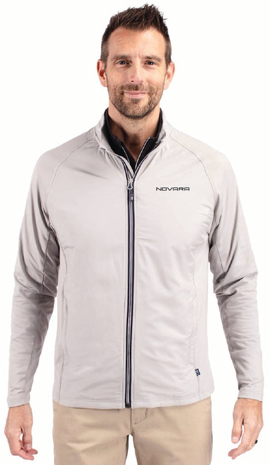 Cutter & Buck Adapt Eco Knit Hybrid Recycled Mens Big & Tall Full Zip Jacket