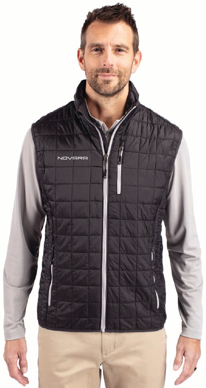 Cutter & Buck Rainier PrimaLoft Mens Big and Tall Eco Insulated Full Zip Puffer Vest
