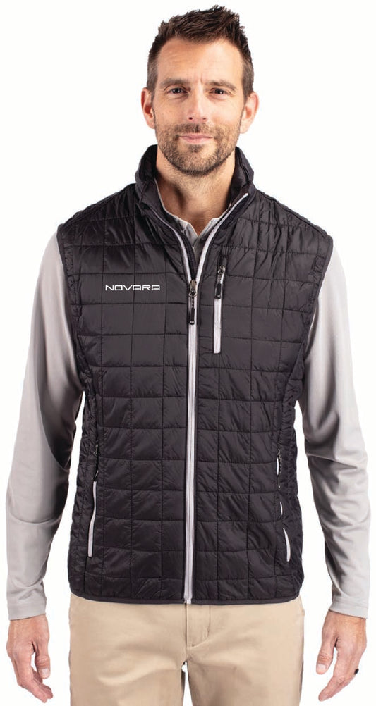 Cutter & Buck Rainier PrimaLoft Mens Big and Tall Eco Insulated Full Zip Puffer Vest