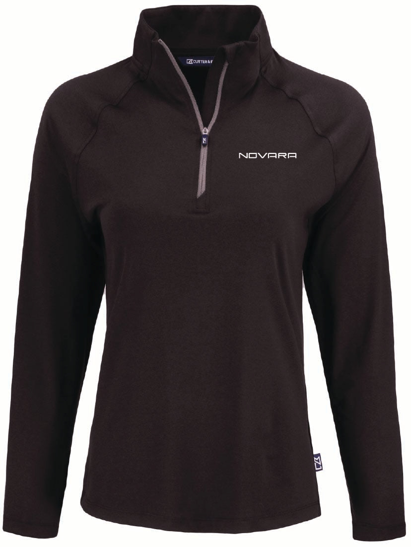 Cutter & Buck Coastline Recycled Double Peached Womens Quarter Zip Pullover
