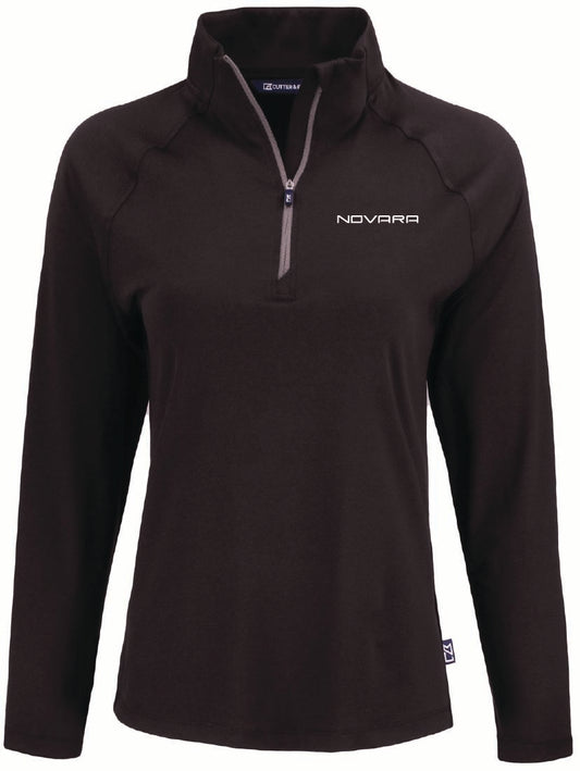 Cutter & Buck Coastline Recycled Double Peached Womens Quarter Zip Pullover