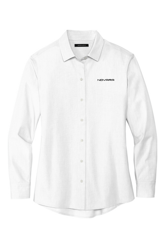 MERCER+METTLE Women's Long Sleeve Stretch Woven Shirt